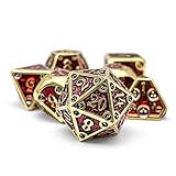 Norse Foundry Dungeon Delve Blood Oath Metal Dice Set - Forge Your Adventure: Premium Zinc Alloy D20 Dice Set - Complete Set for TTRPG - Boost Your Gaming Experience with Metal Dice