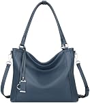 Over Earth Genuine Leather Purses for Women Large Hobo Bags Lady Shoulder Handbags with Detachable Strap