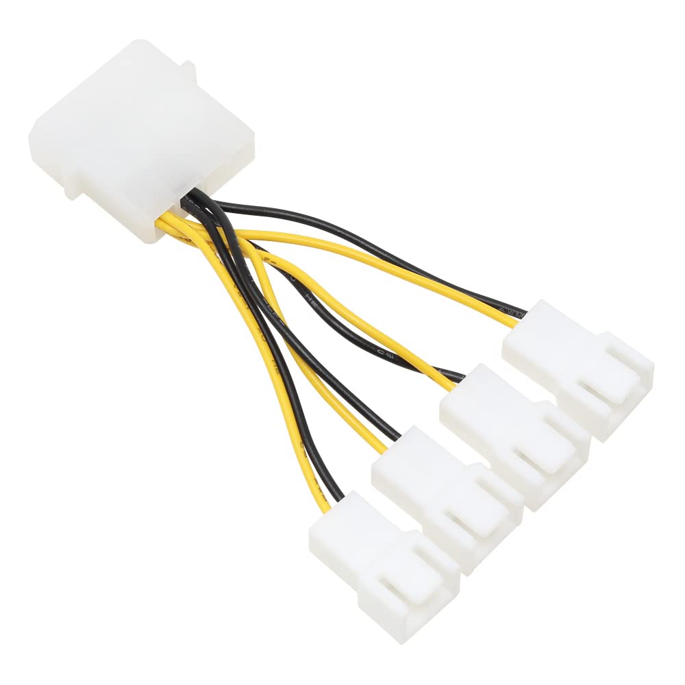 AINEX CA-864A Power Supply 4-Branch Cable for Fans, 2.0 inches (5 cm)