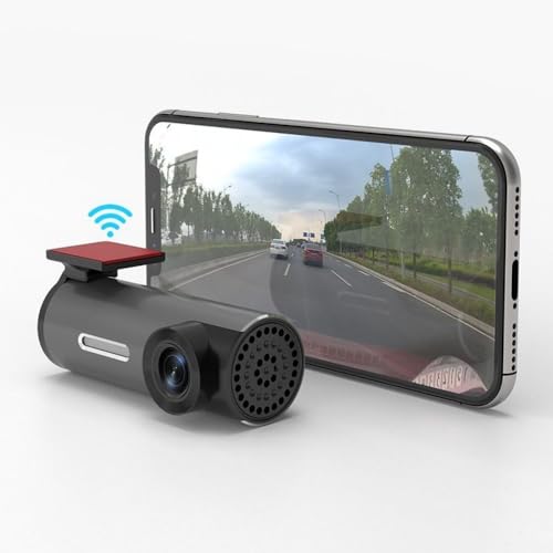 LEBHAR Gravador de condução de carro com visão noturna WiFi HD 1080P sem tela