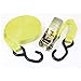 Aexit S Shape Material Handling Metal Hook Cargo Binding Ratchet Tie Down Strap 10M Straps 33ft Yellow