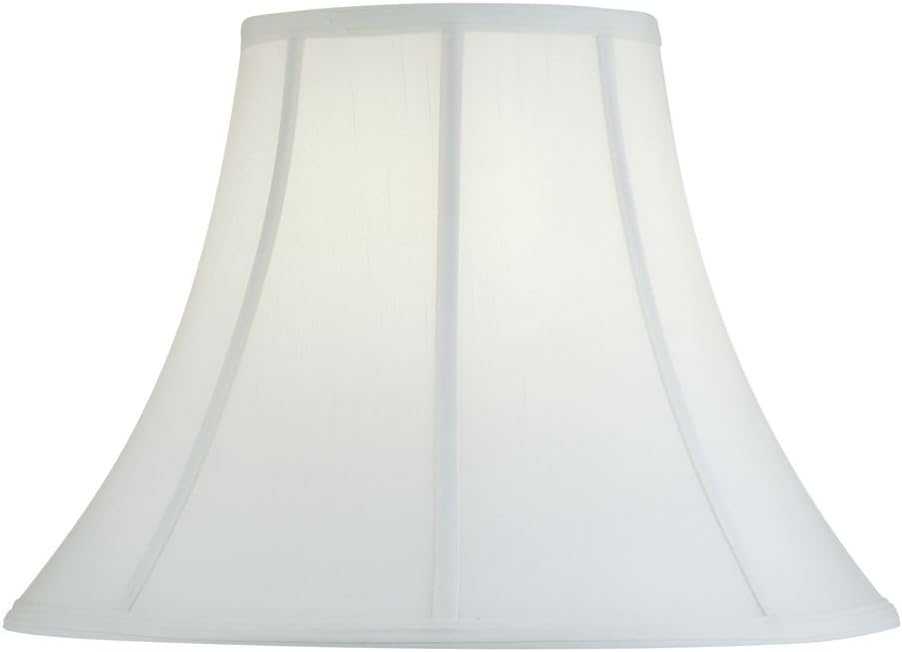 Eggshell Silk Bell Lamp Shade with Spider Assembly