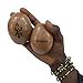 Wood Egg Shaker Pair (2pcs) - Natural Wood Finish, Handheld Percussion Instruments for Poly-Rhythm