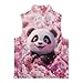 TOADDMOS Cherry Blossom Girls Sleeveless Vests Size 3T Comfortable Panda Sleeveless Jacket Full-Zip Fall Winter Warm Outerwear Stylish Girl Vest 3T Fall Outfits Fashion Clothing