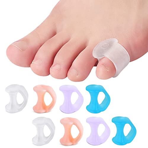 4 Paar Silikon Zehenspreizer, Zehentrenner Silikon, Zehenspreizer...