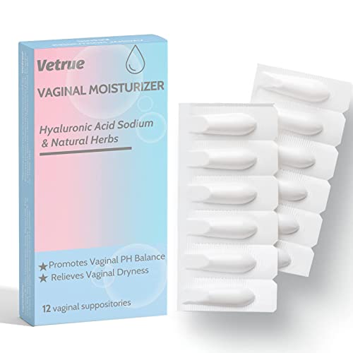 Intimate Moisturizer, Vaginal Suppository For Dryness & Discomfort, Feminine Long Lasting Hydration Support With Hyaluronic Acid And Natural Herbs - Ph Balance, Estrogen And Drug Free (12 Inserts) #TOP27