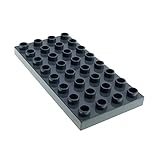  Lego Duplo Bauplatte Platte 4x8 grau