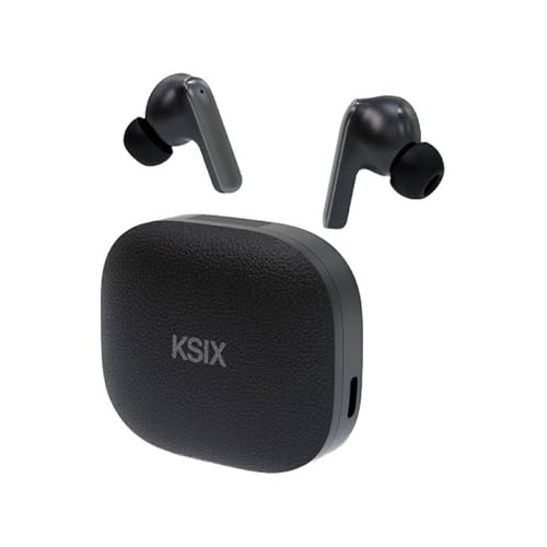 KSIX UltimAI Auriculares traductores, Autonomía 20 + 6 Horas, IA ChatGPT® y Deepseek®, Traducción en Tiempo Real, Llamadas, Asistente de Voz, Inalámbricos