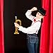 BESPORTBLE Golden Toy Trumpet for Boy Girl Realistic Bugle Horn for Stage Performances Music Practice and Educational Play Fun Musical Instrument for Boys and Girls
