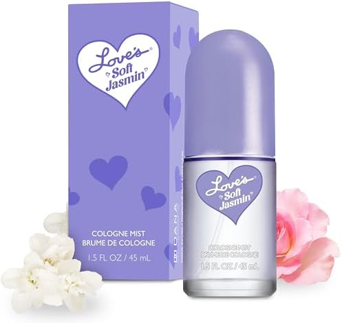 Dana Love's Soft Jasmin Cologne Mist – Romantic Jasmine Perfume Body Spray for Women with Soft, Floral & Musky Scent (1.5oz)