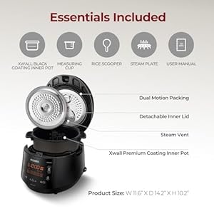   CUCKOO-High-6-Cup-Electric-Heating-Pressure-Rice-Cooker-Warmer--12-Built-in-Programs-Including-Glutinous-White-Mixed-Brown-GABA-Black