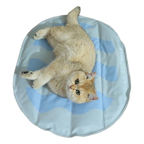 Generisch Alfombrilla de refrigeración para perros, cojín de refrigeración para gatos, cama para mascotas con manta de cojín antideslizante, colchonetas transpirables de verano para cachorros, gatitos