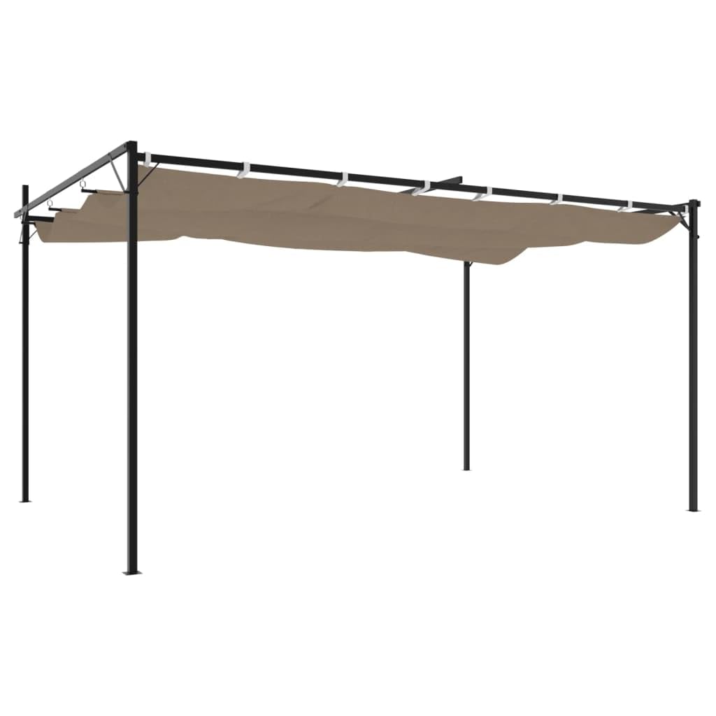 Pergola z wysuwanym dachem 395x292x230 Taupe