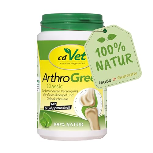 cdVet ArthroGreen Classic 165g - Nahrungsergänzung zur Unterstützung der Gelenke für Hund und für Katze durch Vitamine und Mineralien