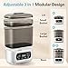 AMZBABYCHEF 4-in-1 Baby Bottle Steamer and Dryer, Electric Steamer with Fast Drying, Universal Fit for All Bottles, LED Touch Screen & Auto Shut-Off Protection