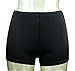 COCOSHIP Black Plus Size Women's Boy-Leg Solid Bikini Bottom Front Lined Boy Short 22(FBA)