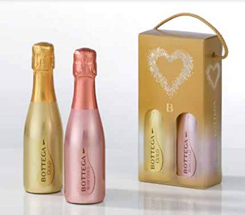 Bottega Gift Set Glamour Birillo - Gold Prosecco DOC 200ml & Rose Gold 200ml