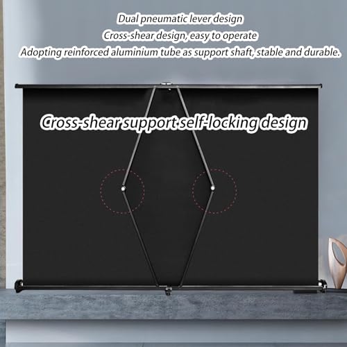 Pantalla de proyección portátil 50" 16:9 para escritorio miniatura 5