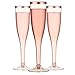 Produktbild Hengu 30 Stück Sektgläser, 160ml Wiederverwendbar & Recyclebar Champagnergläser für Cocktail, Wein - Rose Gold