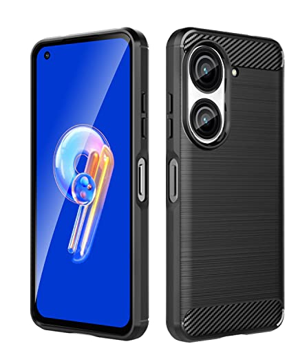 Dzxouui For Zenfone 9 Case Ultra Thin Lightweight Tpu Rubber Shockproof Anti-Drop Non-Slip Protective Phone Case For Asus Zenfone 9 5G 2022 Case(Dl-Black) #TOP3