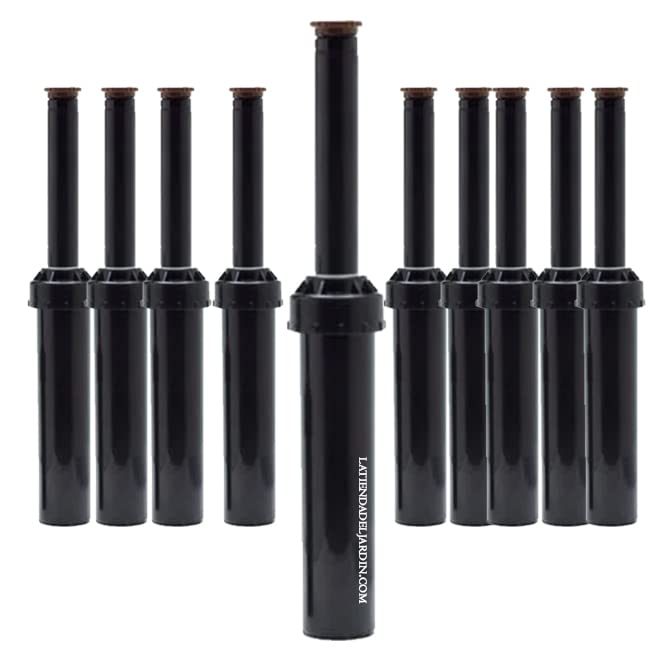 Confezione da 10 x DIFFUSORE DI IRRIGAZIONE LPS415, raggio d'azione di 4,5 metri, altezza di 10 cm, ugelli intercambiabili, angolo regolabile, azienda Toro.