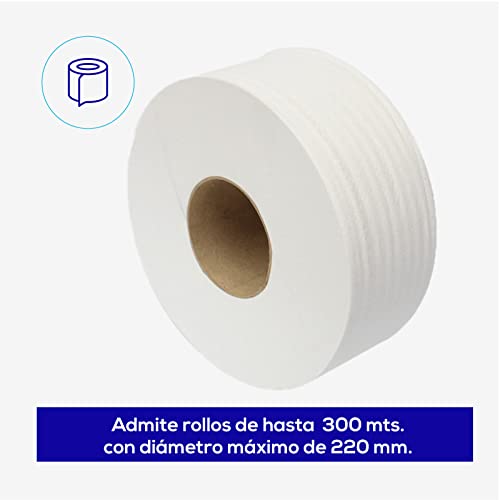 Dispensador de papel higiénico industrial de 300m portarrollos Jofel AE21300 5