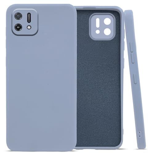 Image of Jkobi Back Cover Case for Oppo A16K | A16e (Matte Finish Silicone with Inside Fiber Cloth |Light Blue)