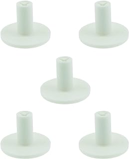 E-outstanding 5pcs Rubber Golf Tee Set 38mm Rubber Golf Tee Holder White 38mm for Practice Driving Range Mats