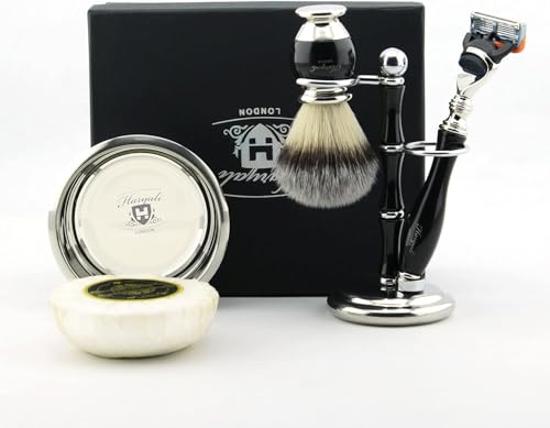 Kit de rasage avec rasoir 5 lames pour un rituel barbier à la maison