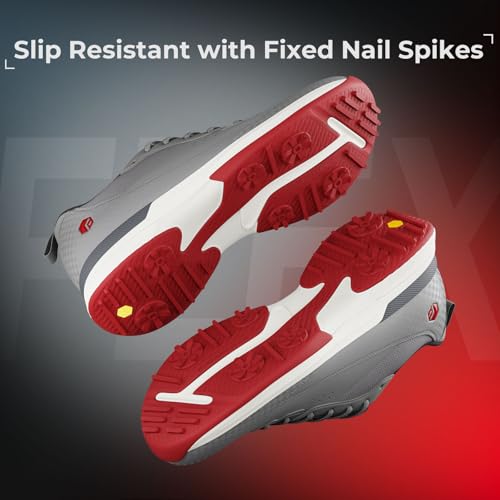 FitVille Wide Golf Shoes Men Professional Outdoor Water Resistant Golf Shoes for Course with Spikes2