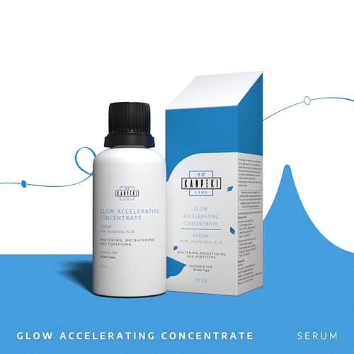 Image of Kanpeki Labs Glow Accelerating Concentrate Face Serum | Niacinamide, Peptides & Resurrection Plant Extract | Brightening, Anti-Aging & Blemish Control | For All Skin Types | 30ml