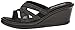 Skechers Cali Women's Rumblers - Pen Pal Wedge Sandal, Black Jersey, 8 M US