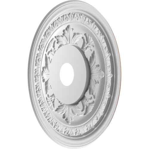 Image of Ekena Millwork 22 inchOD x 3 1 /2 inchID x 1 inchP Baltimore Thermoformed PVC Ceiling Medallion (Fits Canopies up to 7 3 /4 inch), Aged Copper