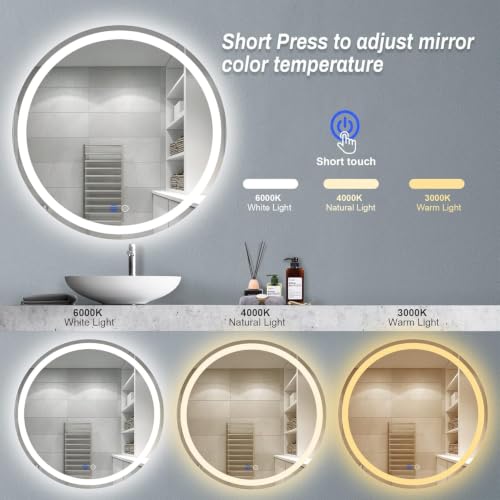 Image of ALFA Design Irregular LED Bathroom Mirror with Lights, Cloud Smart Mirror, Dimmable Lighted Bathroom Mirror Asymmetrical Vanity Mirror Irregular Frontlite 28 x 20 inch