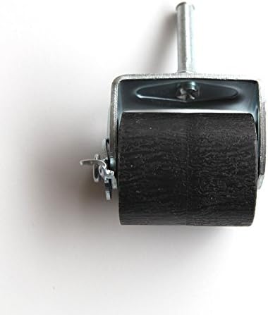 Miniatura 3 de Un juego de 4 ruedas giratorias resistentes (dos bloqueos, dos sin bloqueo) para marco de cama de metal