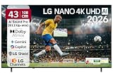 LG 108 cms (43 inches) NU87 AI Series Nano 4K Ultra HD Smart webOS LED TV 43NU870BPLA