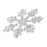 DOITOOL 3 Pièces Patch Thermocollant Flocon Argenté pour Vêtements Décoration DIY Rés...