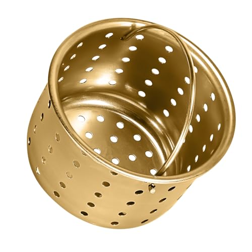 Colador para fregadero de cocina en acero inox dorado