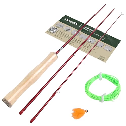 Image of Aventik 4'0'' Practice Fly Rod for Beginners Casting 3 Pieces Game Fly Fishing Rod