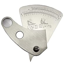RIVERWELD مقياس اللحام على شكل مروحة لحام قطاع الشيكات Gage زاوية اللحامات Crevasse & Weld Width Meight Weld Measures الحجم من 0 إلى 20mm