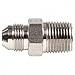 Male NPT to Male JIC Straight Hydraulic Hose Adapter - 1 Each
