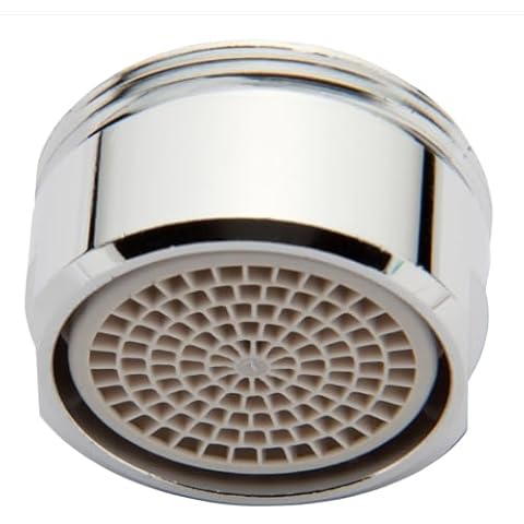 'aquaSu® | Self-Cleaning Economy Flow Regulator | for Fittings | Up to 50% Reduced Water Flow | Wide Mesh Strainer | Flush Nozzle | M24 x Type 1 Male Thread | Plastic | Brass | Chrome | 19685 7 Cover
