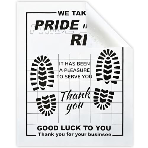 Paper Floor Mats for Cars 100pcs, Disposable White Paper Mats