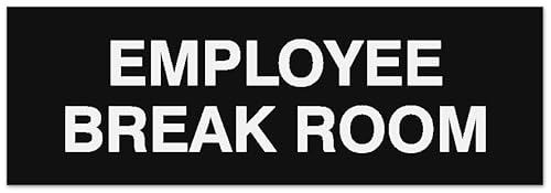 Signs ByLITA Basic Employee Break Room Sign | Easy Installation