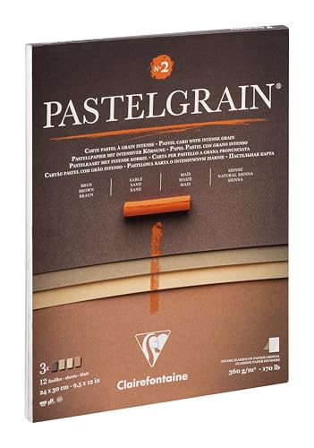 Papier PastelGrain Clairefontaine pour éviter les frottements et protéger vos pastels secs