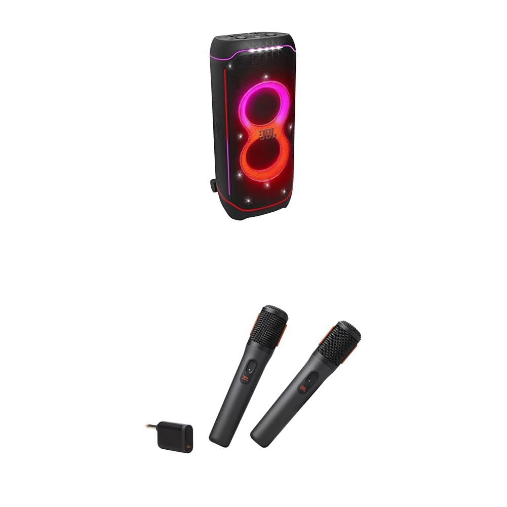 Bundle of JBL Partybox Ultimate - Multi Purpose Party Speaker with Dual Mic Guitar Inputs JBL PartyBox Wireless