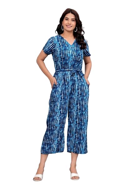 Printed Jumpsuit for Women, Sleeveless, 100% Cotton-image-15