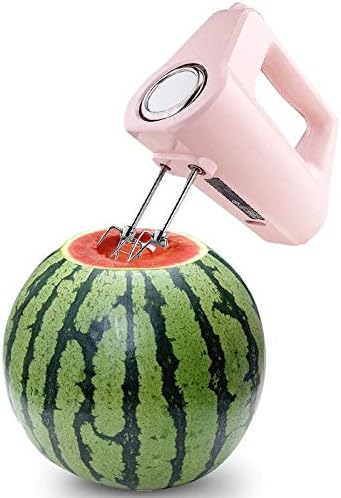 Pink Eggbeater, Household 5 Speed Multi Function Mini Electric Food Mixer Handheld Eggbeater, Kitchen Food Processor