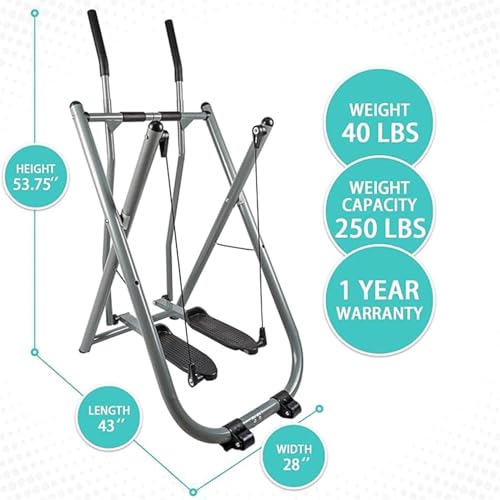 Szybowiec eliptyczny - Total Body Fitness Sprzęt do ćwiczeń domowej siłowni, wsparcie niskiego uderzenia dla 113-136 kg, skuteczne treningi