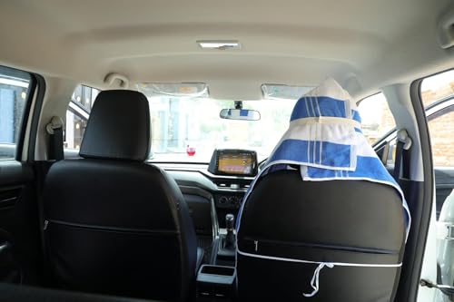 Image of VVIP BAGDA A New 100% Solid Large Luxury All CAR Seats Cotton Car Seat Towel Car Seat Towel Cover Comfortable Driving SUV,Sports, (Pack of -1) (Blueline)